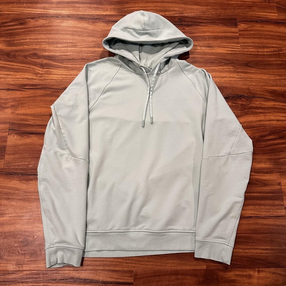Lululemon Hoodie Mens XL Gray Pullover Sweatshirt Logo Athletic Relaxed Fit